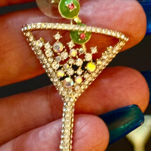 Bauble Bar Martini Earrings - Picture 3 of 4